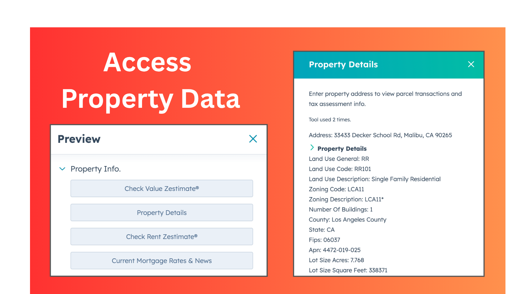 HubSpot CRM Real Estate Tool for Property Data